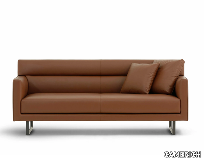 AMOR - Sled base leather sofa _ CAMERICH