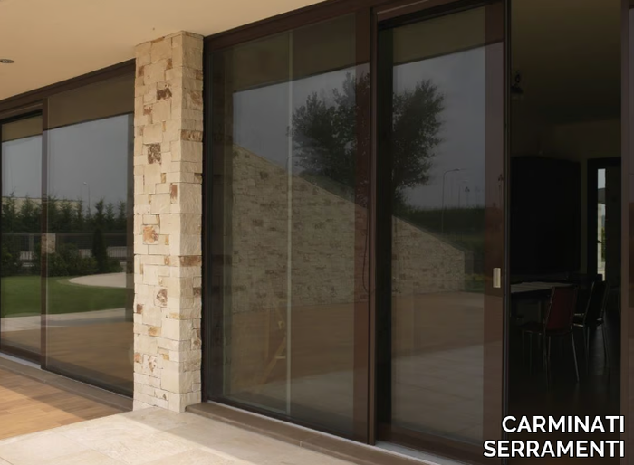 VITRUM 90 - Lift and slide wood and glass patio door _ CARMINATI SERRAMENTI