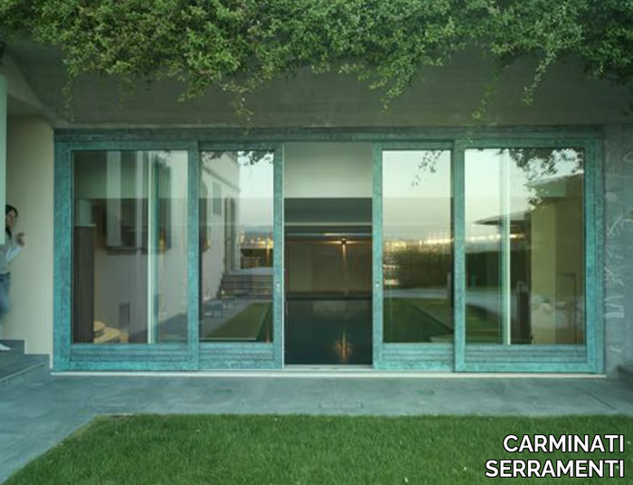 ALU 90 BRONZE - Lift and slide wood-bronze patio door _ CARMINATI SERRAMENTI