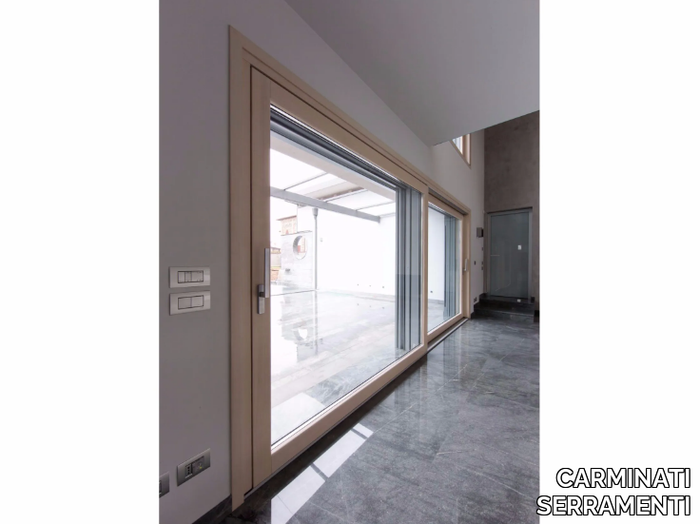 PASSIVE 120 - Aluminium and wood patio door _ CARMINATI SERRAMENTI