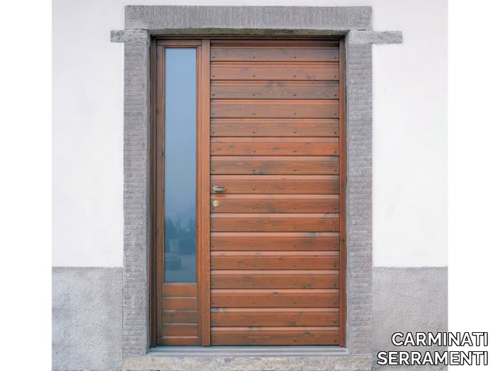 Glazed entry door - Exterior glazed wooden entry door _ CARMINATI SERRAMENTI