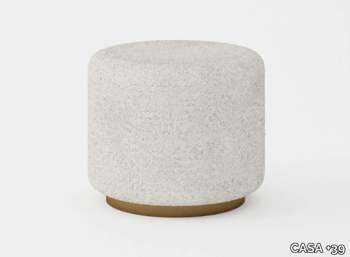 MATISSE - Round upholstered fabric pouf _ CASA +39