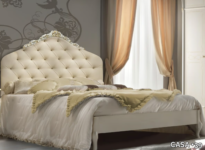 BELLINI - Wooden double bed with tufted headboard _ CASA +39