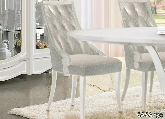 GIULIETTA - Tufted upholstered wooden chair _ CASA +39