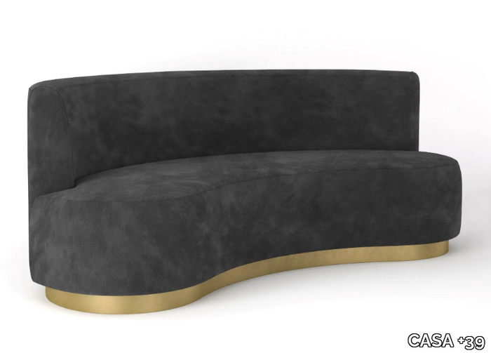 MATISSE - 3 seater curved fabric sofa _ CASA +39