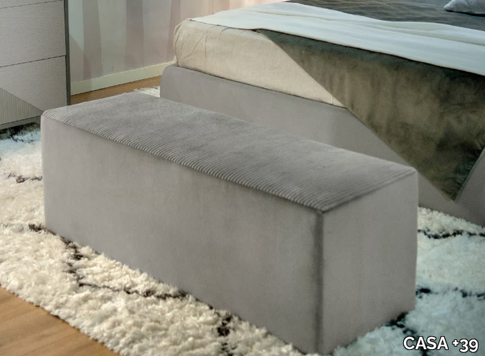 Rectangular pouf - Upholstered rectangular fabric pouf _ CASA +39