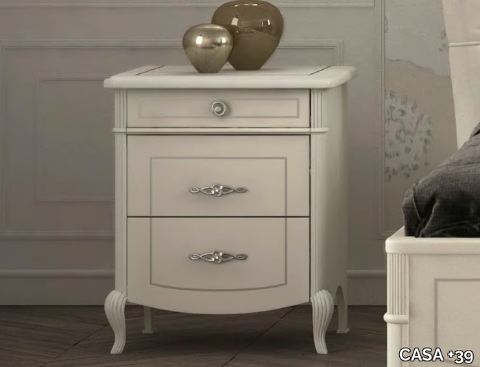 PRESTIGE - Wooden bedside table with drawers _ CASA +39