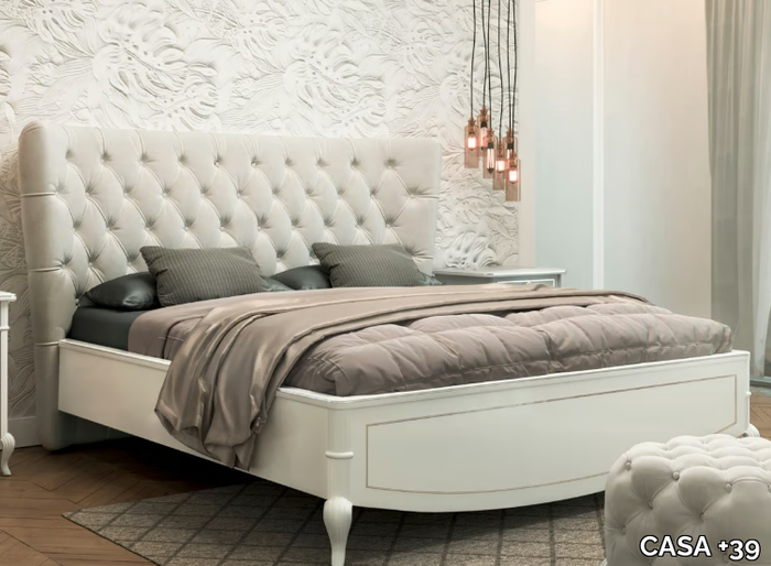 PRESTIGE 2 - Wooden double bed with tufted headboard _ CASA +39