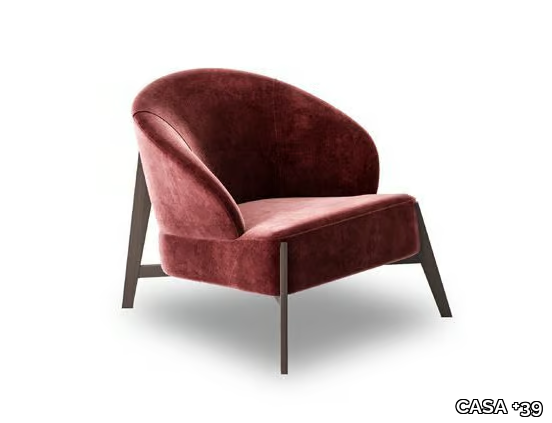 MOON - Fabric armchair with armrests _ CASA +39