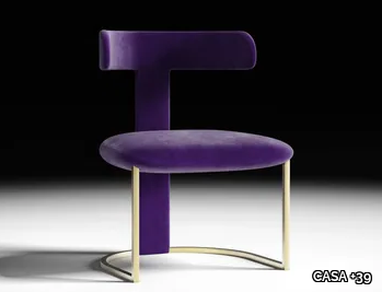 T-CHAIR - Upholstered fabric chair _ CASA +39