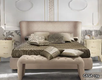 CITY - Fabric double bed with upholstered headboard _ CASA +39