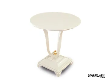 GOLD - Round wooden coffee table _ CASA +39