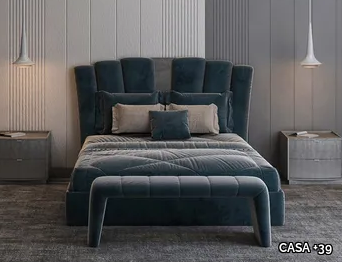 PHOENIX - Double bed with upholstered headboard _ CASA +39