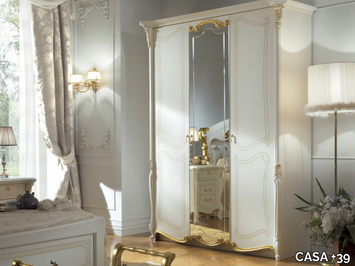 LA FENICE - Mirrored wooden wardrobe _ CASA +39