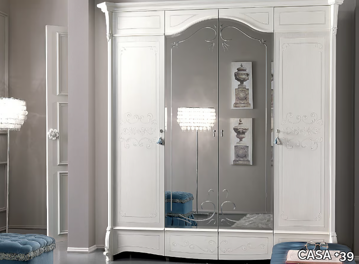 PRESTIGE - Mirrored wooden wardrobe _ CASA +39