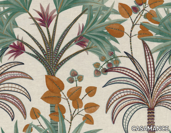 BAGARADE - Embroidered fabric with floral pattern _ CASAMANCE