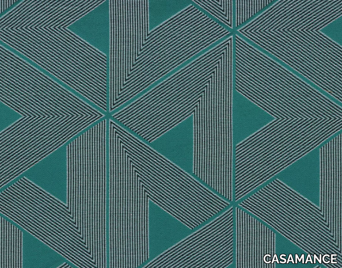 RASPAIL - Fire retardant satin fabric with graphic pattern _ CASAMANCE