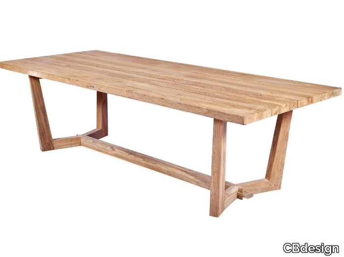 KAL - Rectangular teak garden table _ CBdesign