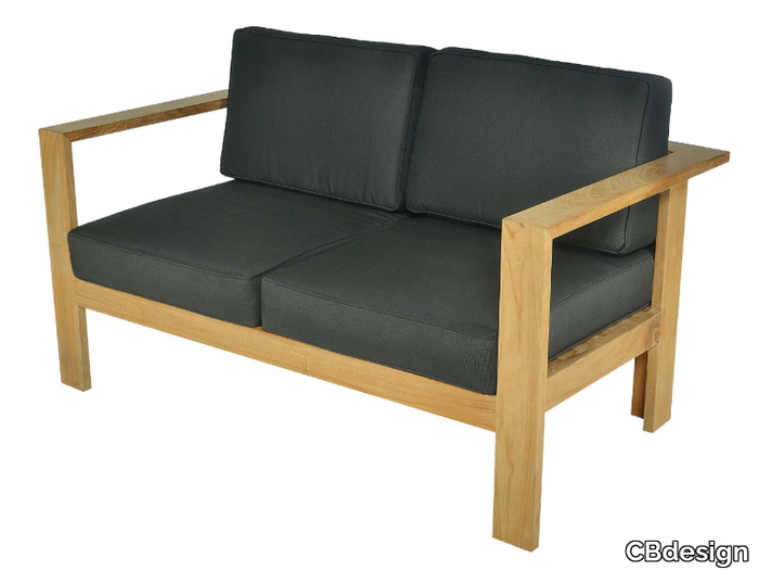 ALPINE - 2 seater teak garden sofa _ CBdesign