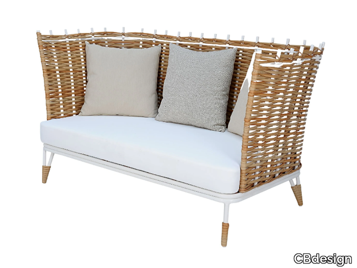 MIRA - 2 seater synthetic fibre garden sofa _ CBdesign