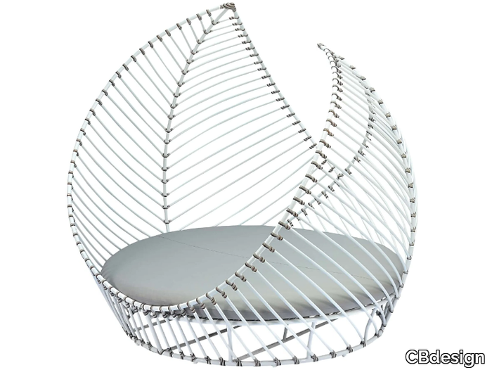 FOGLIA - Round aluminium garden bed _ CBdesign