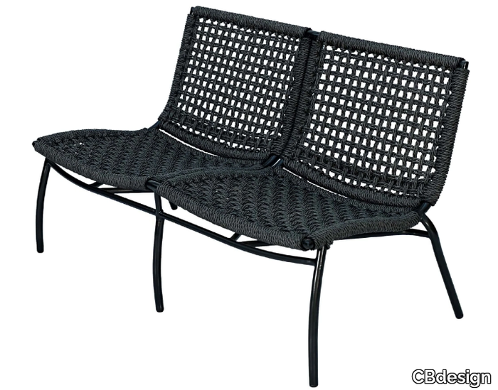 LARA - 2 seater synthetic fibre garden sofa _ CBdesign