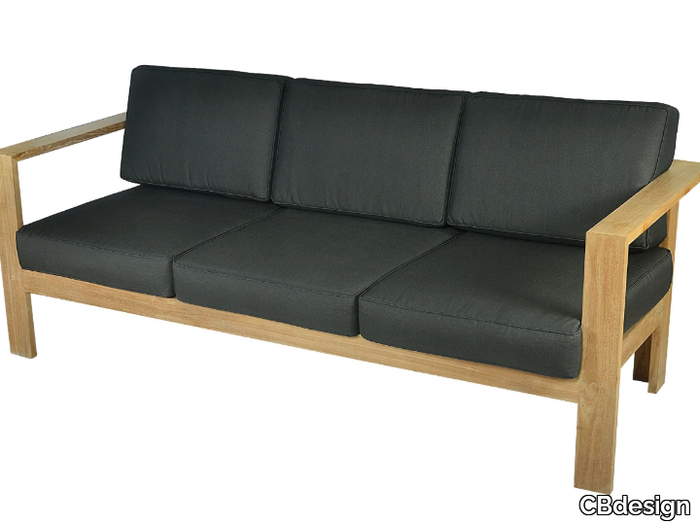 ALPINE - 3 seater teak garden sofa _ CBdesign