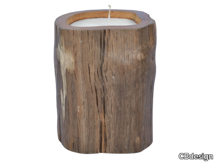 CANDLE LOG NATURAL - Teak candle _ CBdesign