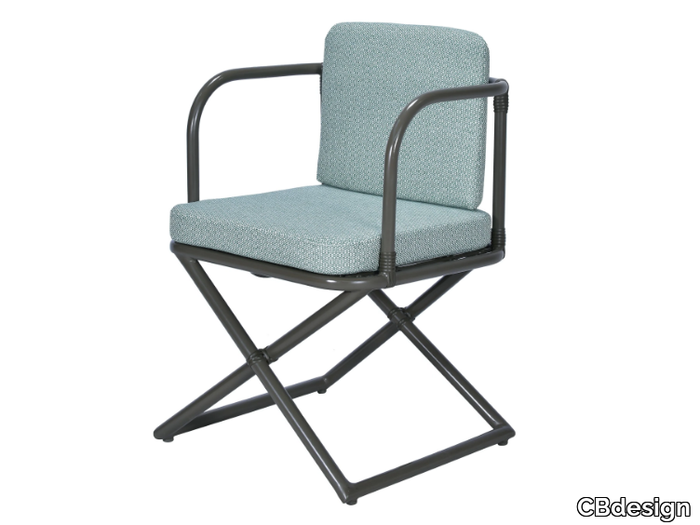 CAREGON - Fabric garden chair with armrests _ CBdesign