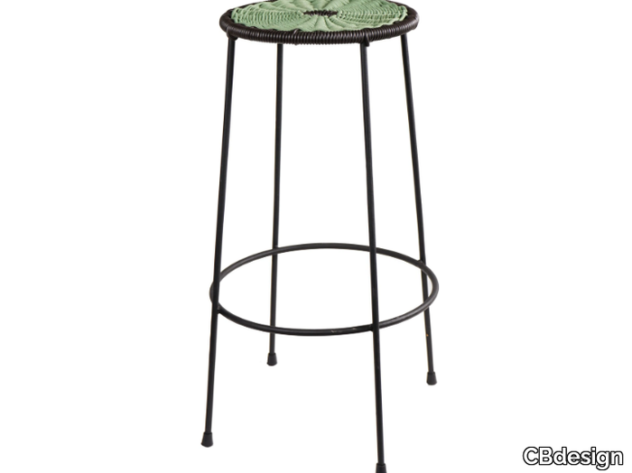 COSMOS - High iron and rope garden stool _ CBdesign