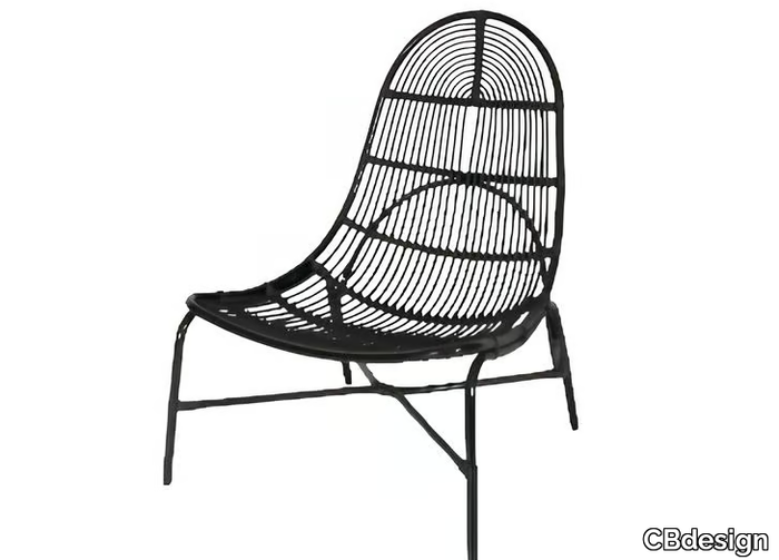 ECHO - Aluminium garden armchair _ CBdesign