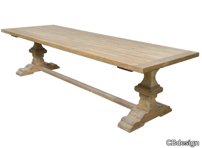 KLOSTER - Rectangular teak garden table _ CBdesign