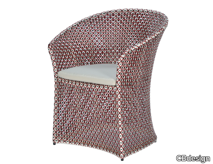 LEA - Synthetic fabric garden chair _ CBdesign