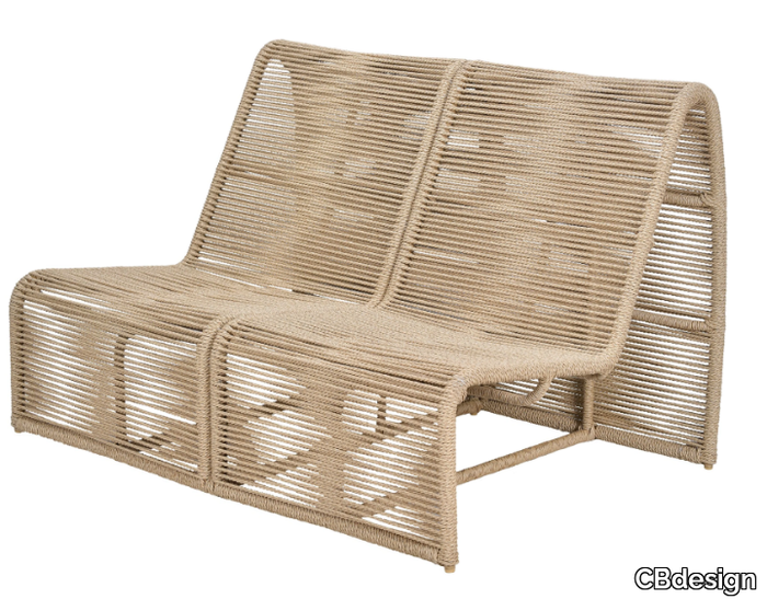 LINEA - 2 seater rope garden sofa _ CBdesign