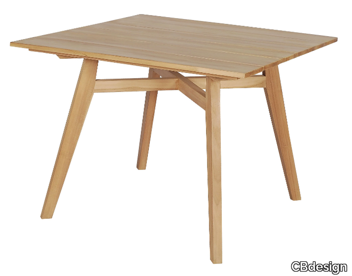 RIFF - Square solid wood garden table _ CBdesign