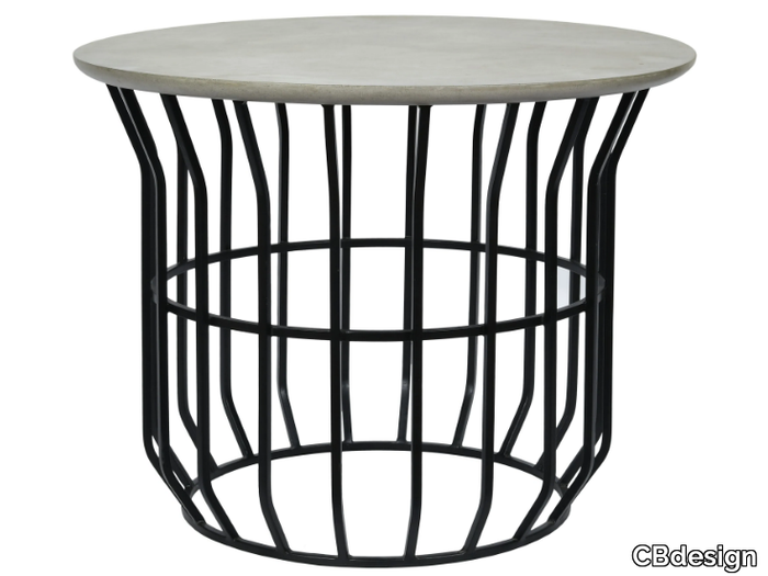 SPACE - Oval fiber cement garden side table _ CBdesign