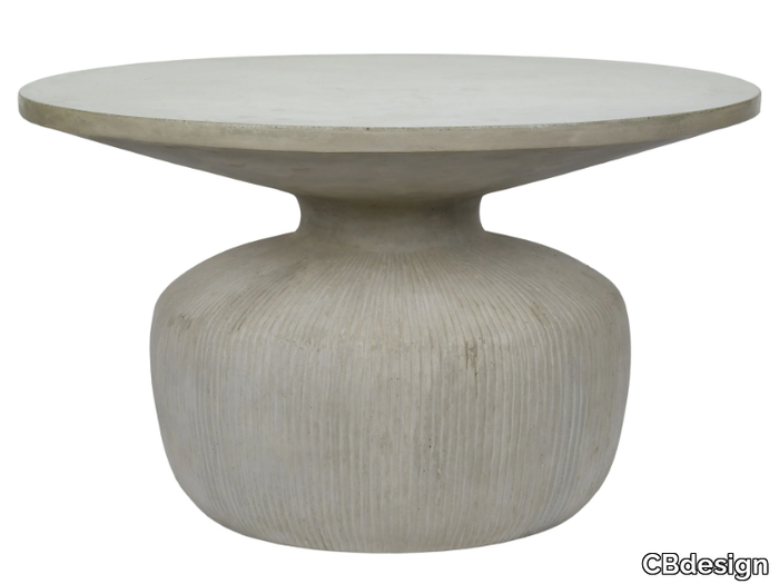 SPACE - Round fiber cement garden side table _ CBdesign