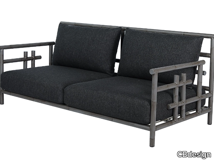 TALISMAN - 2 seater Olefin fiber garden sofa with removable cover _ CBdesign