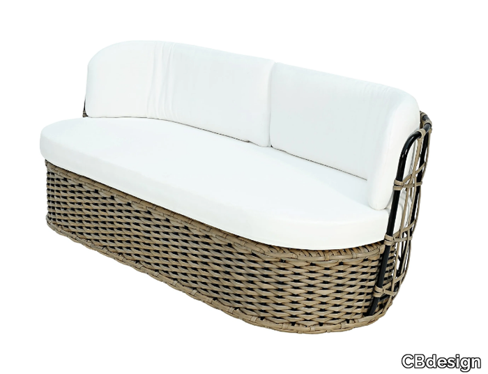 TROPEA - 2 seater Olefin fiber garden sofa _ CBdesign