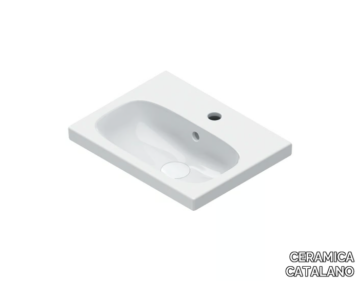 ALVEA 45 - Single square washbasin _ CERAMICA CATALANO