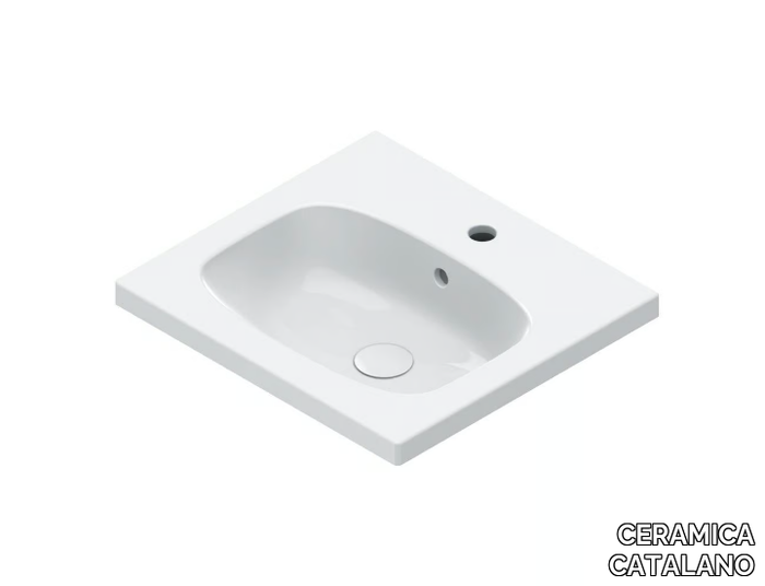 ALVEA 50 - Square single washbasin _ CERAMICA CATALANO