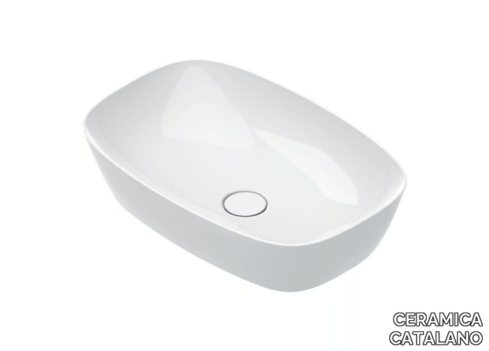 ALVEA 60 - Oval countertop washbasin _ CERAMICA CATALANO