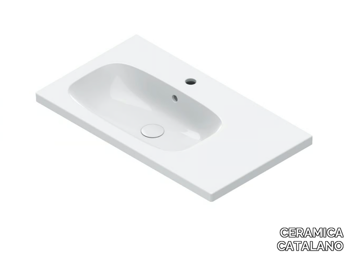 ALVEA 80 - Single rectangular washbasin _ CERAMICA CATALANO