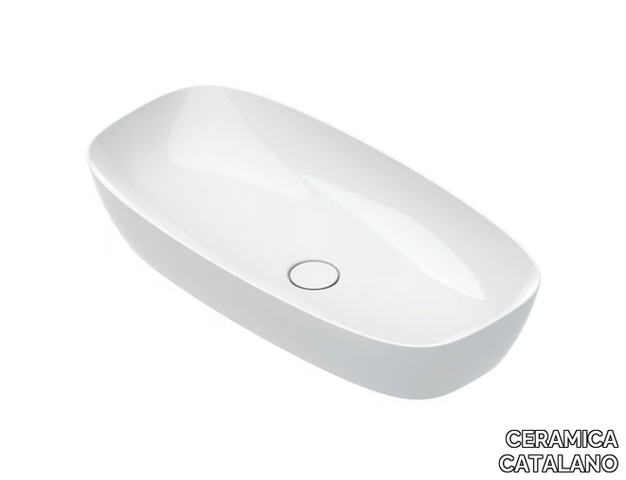 ALVEA 80 - Countertop oval washbasin _ CERAMICA CATALANO