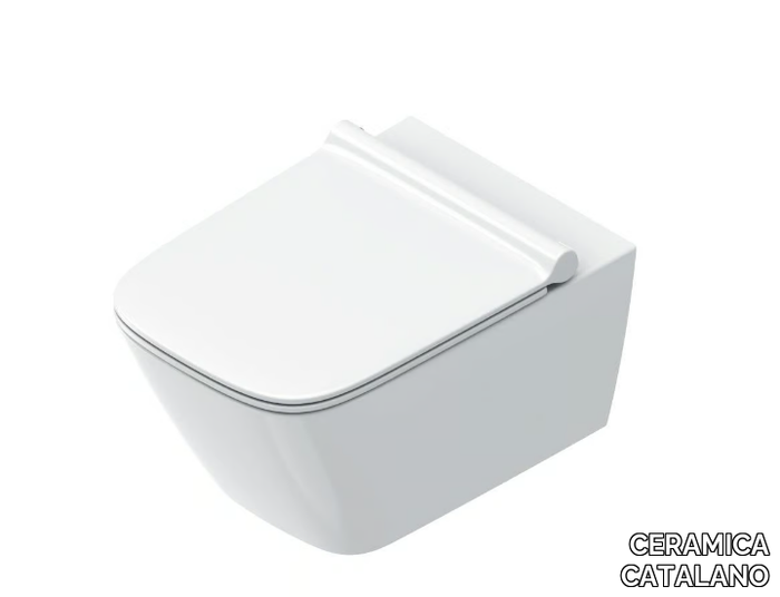 GREEN 50/55 - Wall-hung rimless toilet _ CERAMICA CATALANO