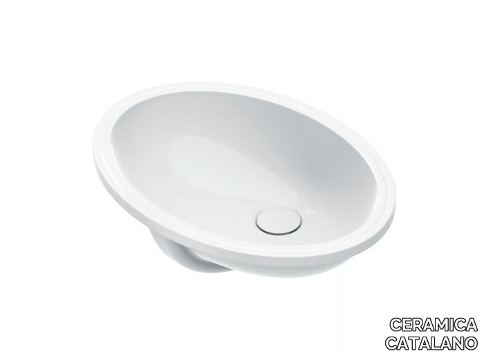 ITALY 57 - Undermount single oval washbasin _ CERAMICA CATALANO