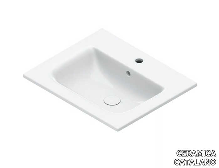 ITALY 60 - Single rectangular washbasin _ CERAMICA CATALANO