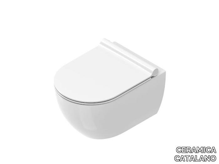 SFERA 50/55 - Wall-hung rimless ceramic toilet _ CERAMICA CATALANO