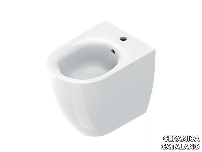 SFERA 50/55 - Floor mounted back to wall bidet with overflow _ CERAMICA CATALANO