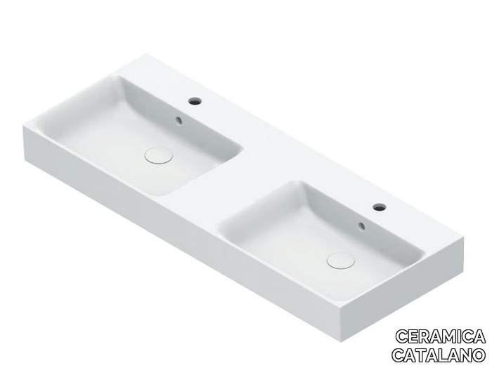 PREMIUM 120 - Double rectangular washbasin _ CERAMICA CATALANO